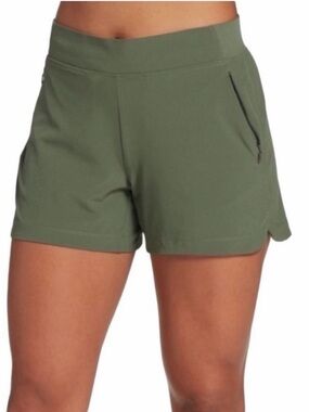 Calia by Carrie Underwood Green Mid Rise 5” Active Shorts | Size XS
